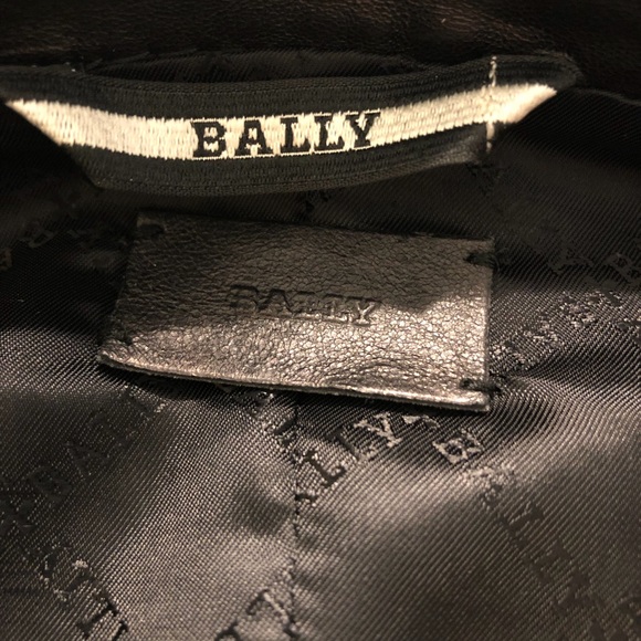 Bally Leather 3/4 Length Black Leather Coat - Picture 4 of 8